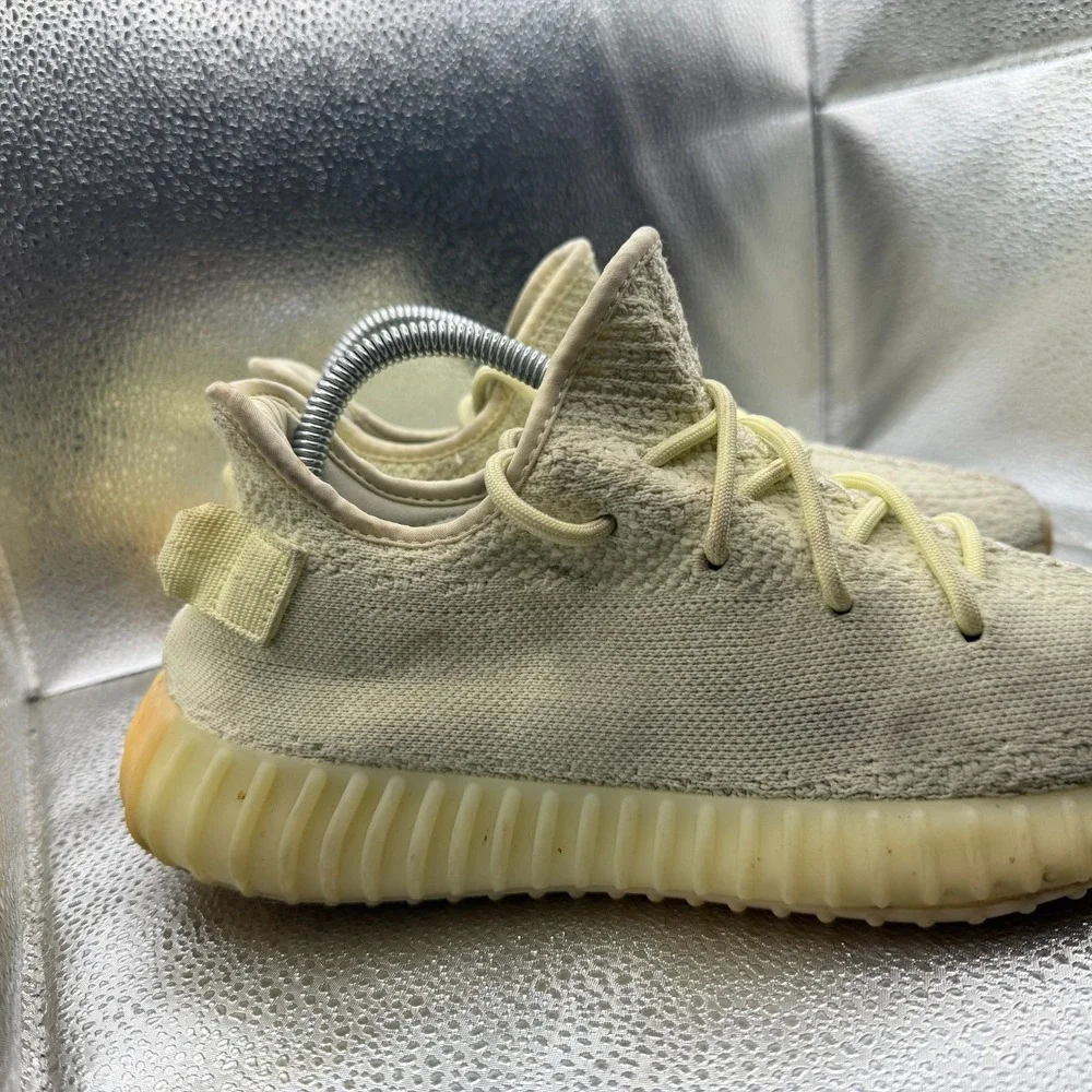 Size 8 Adidas Yeezy Boost 350 V2 Butter Yellow Mens Sneakers‎ Shoes F36980